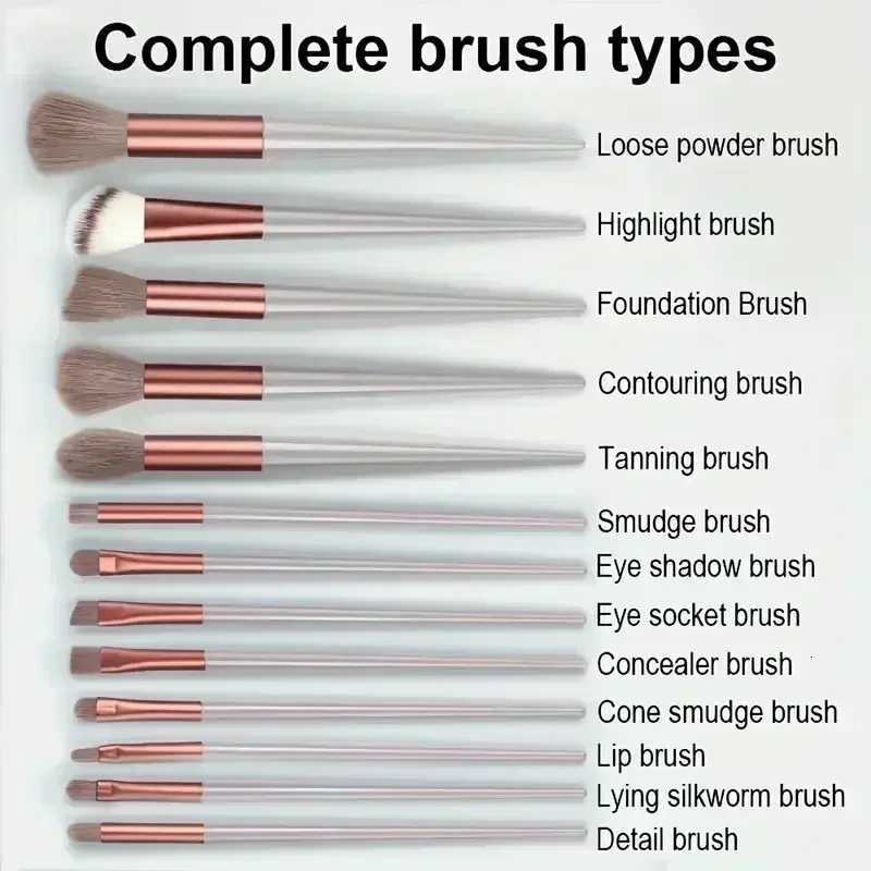 Professional Makeup Brush Set - Soft Fluffy Cosmetic Brushes for Foundation Powder Eyeshadow Blending Beauty ToolsT251205