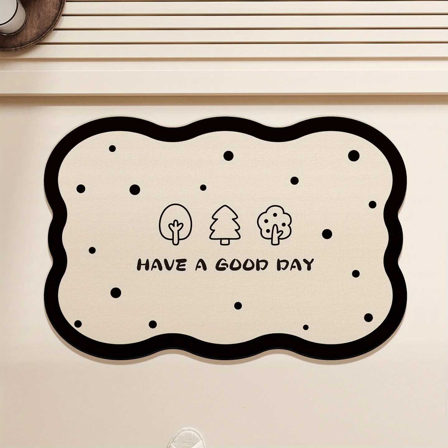 VIKAMA Ins Wind Cartoon Floor Mat Entry Door Bathroom Non Slip Foot Mat Cute Potted Plant Pattern Home Decoration Carpet H251205