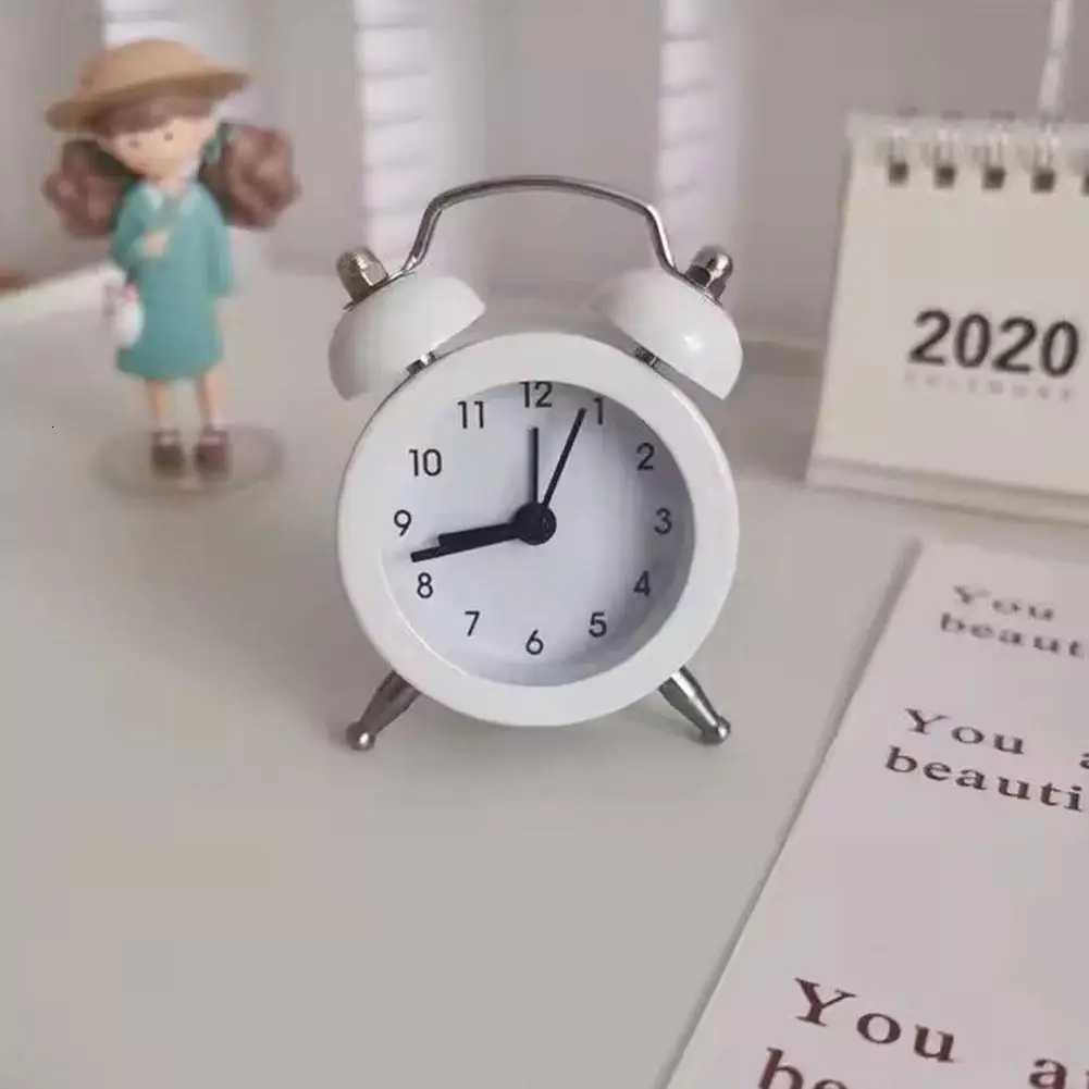 Twin Bell Loud Alarm Clock Metal Frame Loud Alarm Battery Operate Desk Table Alarm Clock For Bedroom And Home Decoration M251205 - view 4