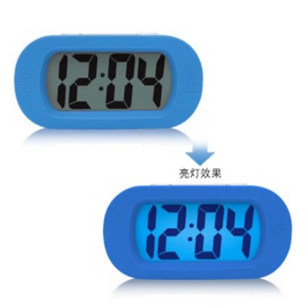 Silicone Shock-proof Drop Mute Creative Snooze Electronic Clock shockproof fall silent clock creative sleepy alarm clock bedside M251205 - view 3