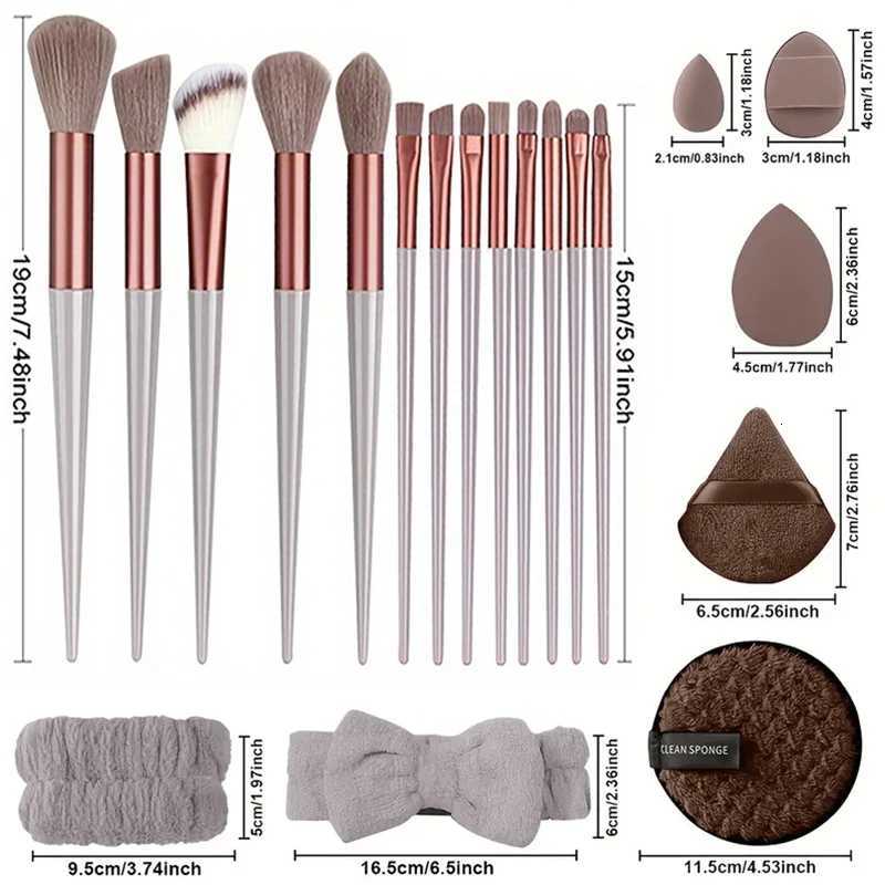 Professional Makeup Brush Set 8-33Pcs Soft Makeup Brushes Kit Cosmetic Foundation Powder Eyeshadow Kabuki Blending Beauty ToolT251205