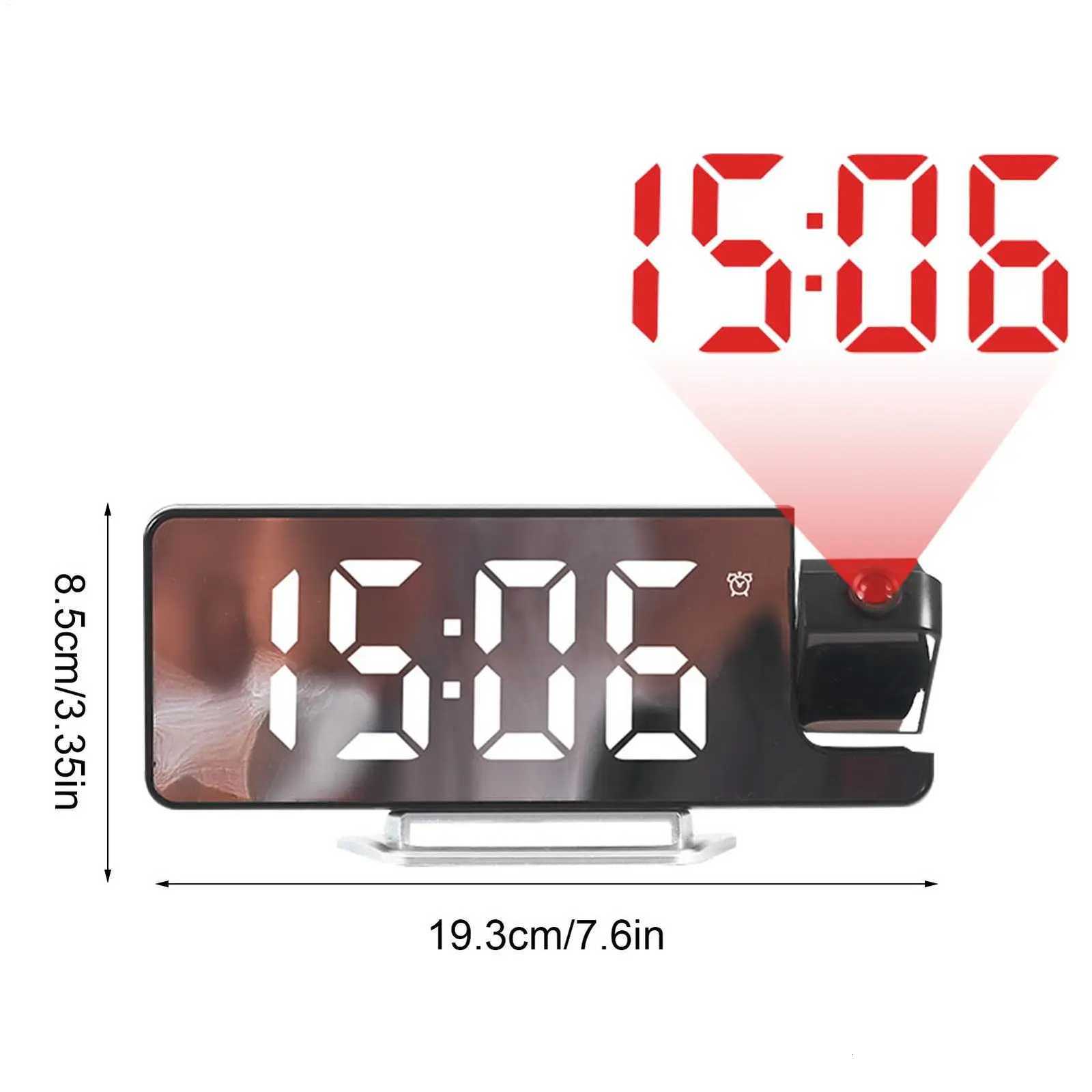 Projection Alarm Clock Multifunction Intelligent Luminous Clock Bedroom Large Screen Digital Clock Celling Projector M251205 - view 7