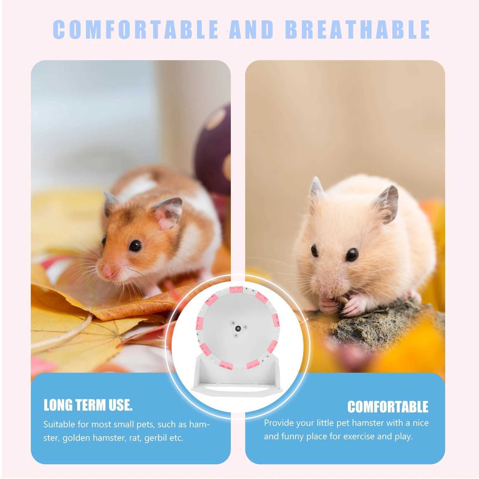 Running Wheel Pet Hamster Playing Exercise Small Animals for Mice Pvc Quiet M251205