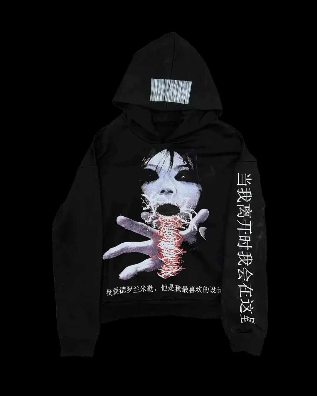 Punk Drolandmiller Hip Hop Goth Hoodies Women Harajuku Gothic Streetwear Tops Grunge Sweatshirt Oversized Hoodie Y2k Clothes 251201