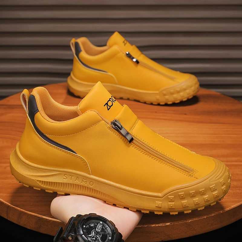 Designer Leather Mens Casual Shoes Luxury Comfort Running Sneakers Outdoor Lightweight Men Ankle Boots Anti Slip Walking Shoes W251205