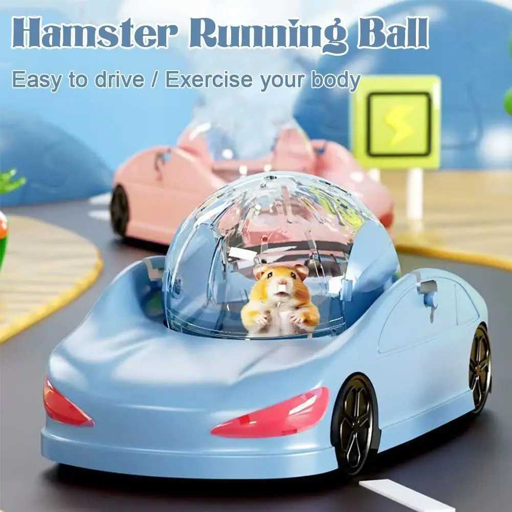 Hamster Racing Car Hamster Sport Ball Small Pet Toy Car Funny Small Pet Transparent Ball Treadmill For Hamsters M251205