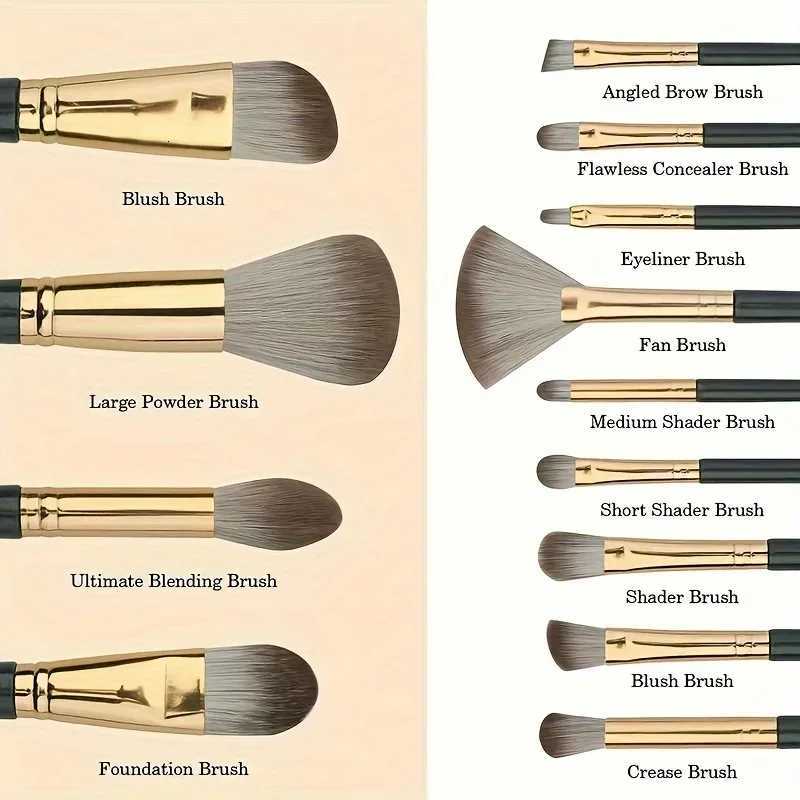 14 Piece Makeup Brush Set Soft Fluffy Eyeshadow Brush Concealer Brush Blush Makeup Brush Beauty Tool Makeup BrushT251205