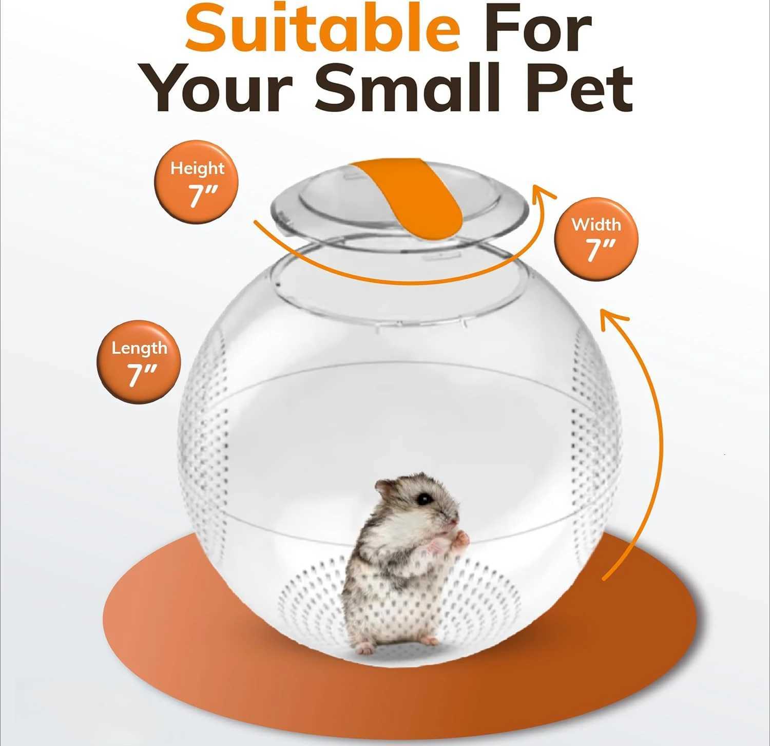 Hamster Ball - Unique Dwarf Small Animal Exercise Ball - Safe Breathable Pet Care M251205