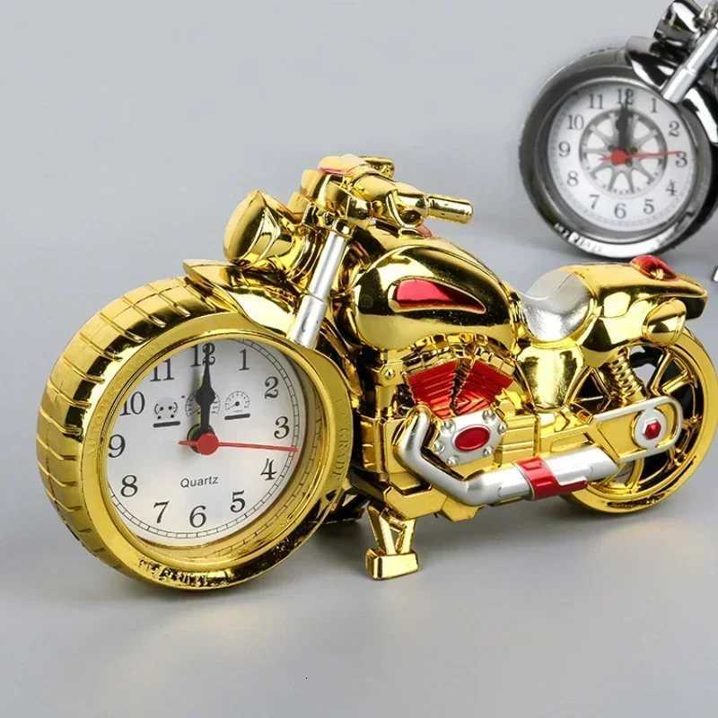 Retro Motorcycle Alarm Clock Portable Battery Power Desktop Alarm Clock Watch for Children Friends Gift Table Decor M251205 - view 5