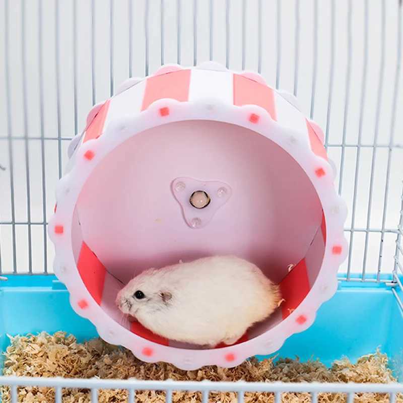 15cm Diameter Silent Exercise Cage Attachment Running Entertainment Wheel Hamster Toys Set M251205