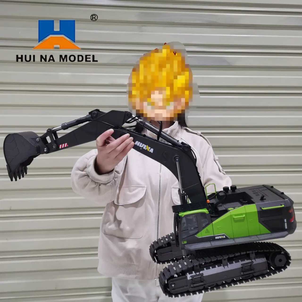 1/14 Huina 1593 Rc Excavator Truck Alloy 22CH 24Ghz Remote Radio Controlled Car Construction Vehicle Sound Toys for Boys GiftsW251205