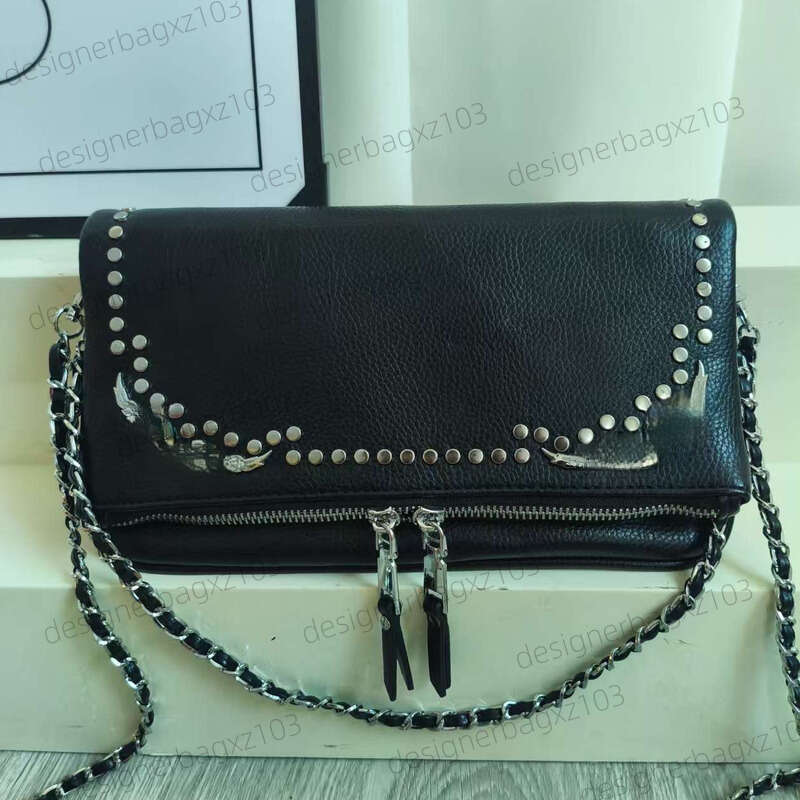 Zadigandvoltaire Bag Designer Bag Sac Zadigandvoltaire Luxury Bag Classic Graffiti Color Fashion French Womens Crossbody Bag New Fashion Wing Retro Design Wallet