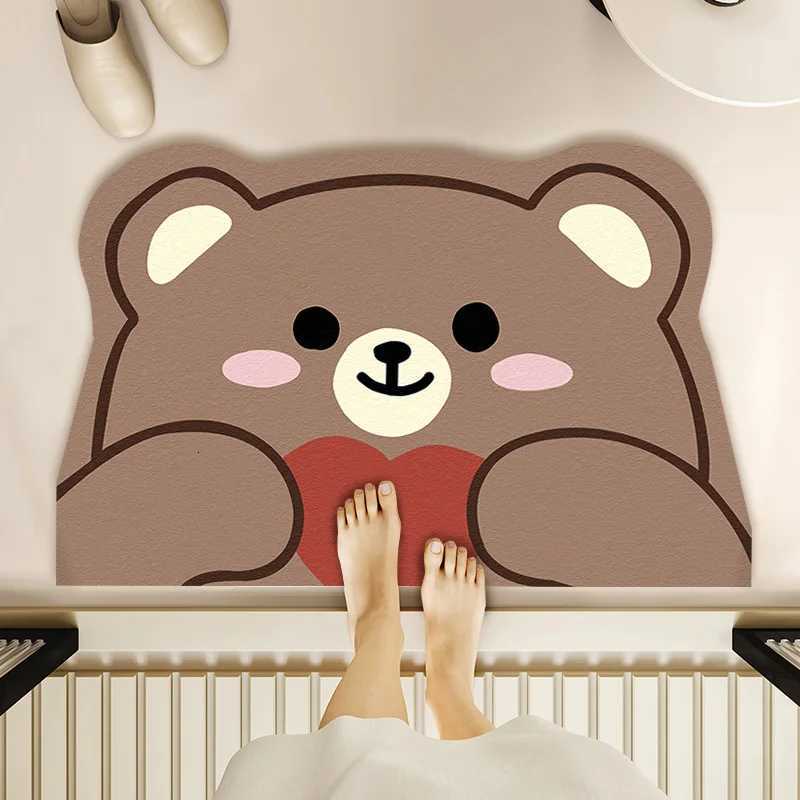 Bathroom floor mat 2025 new diatom mud water absorption non-slip quick-drying foot mat special carpet for bathroom door bathroom H251205