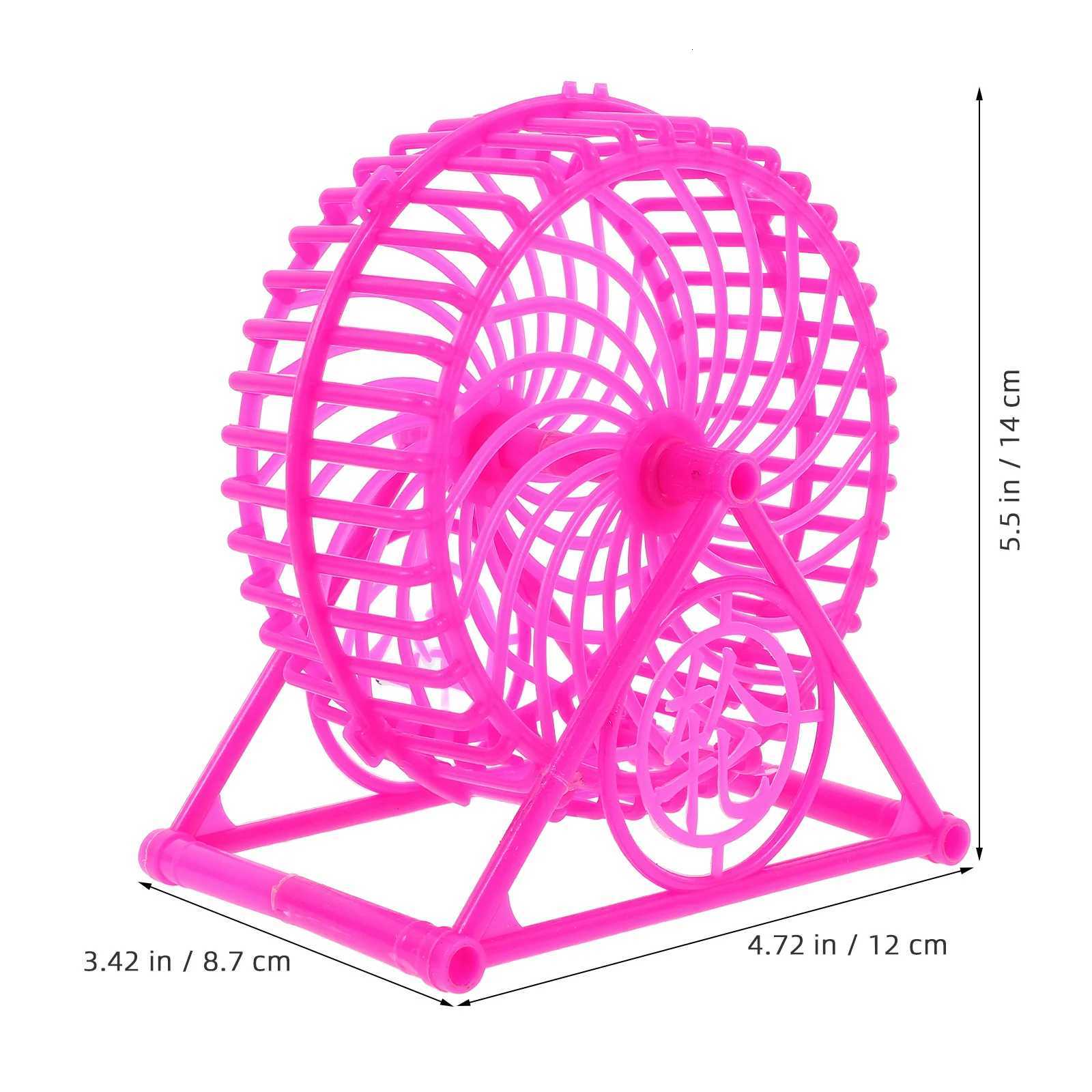 Silent Hamster Wheel Anti-Foot-Stuck Rosy Plastic Exercise Spinner For Mice Rats Gerbils Guinea Pigs Hedgehog Small Pet M251205