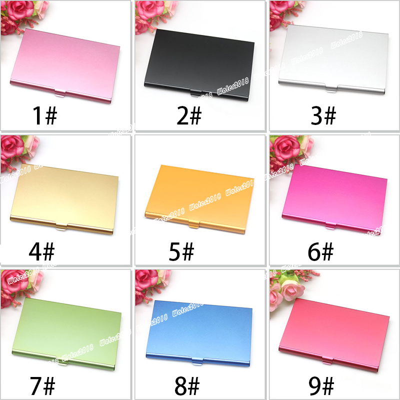 Business Card Files Metal Business Card Holder Mmetal Visa Credit ID Name Cardholder Case Customized Logo