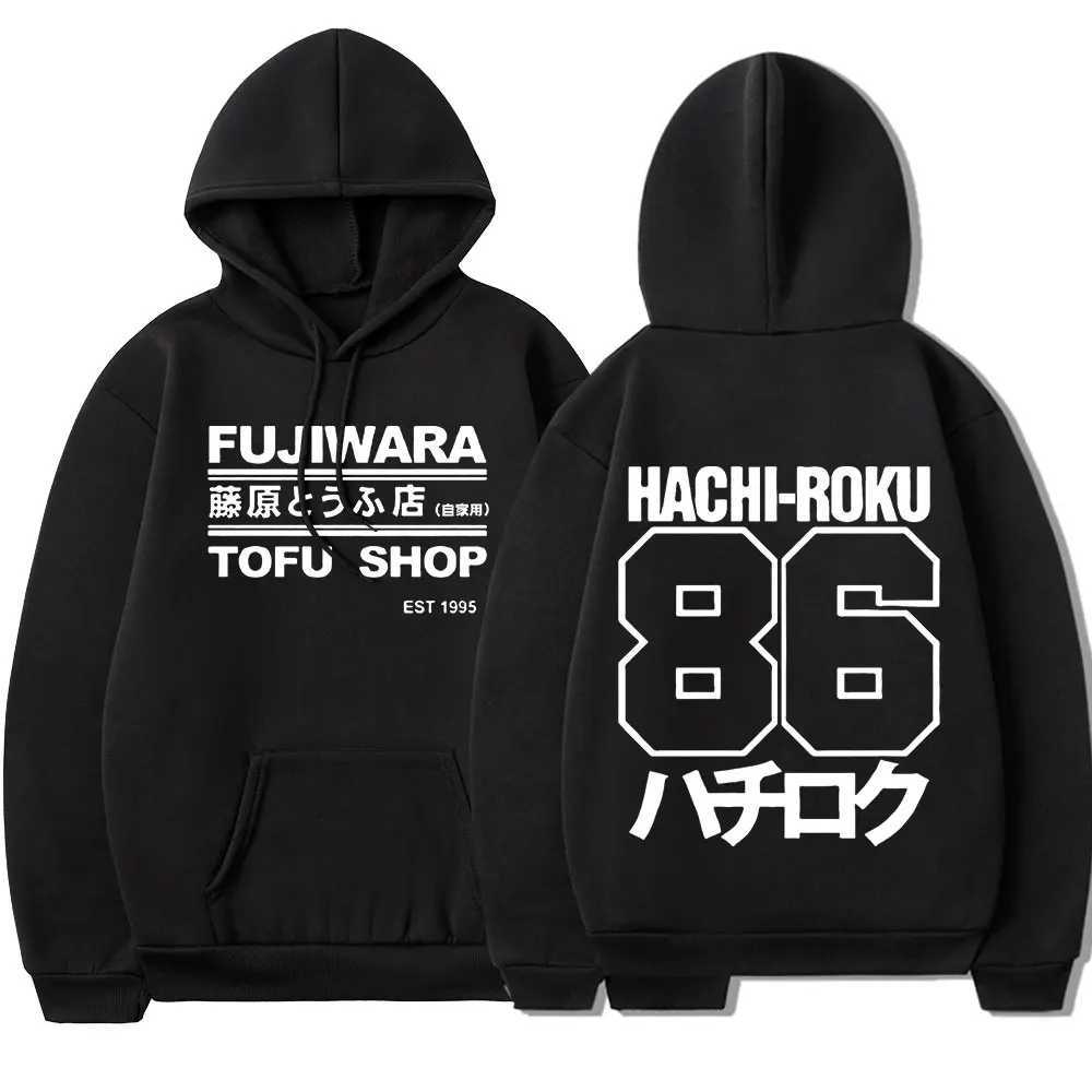 Initial D Manga Hachiroku Shift Drift Men Hoodie Takumi Fujiwara Tofu Shop Delivery AE86 Men Hoodies Brand Hooded Sweatshirt X251205