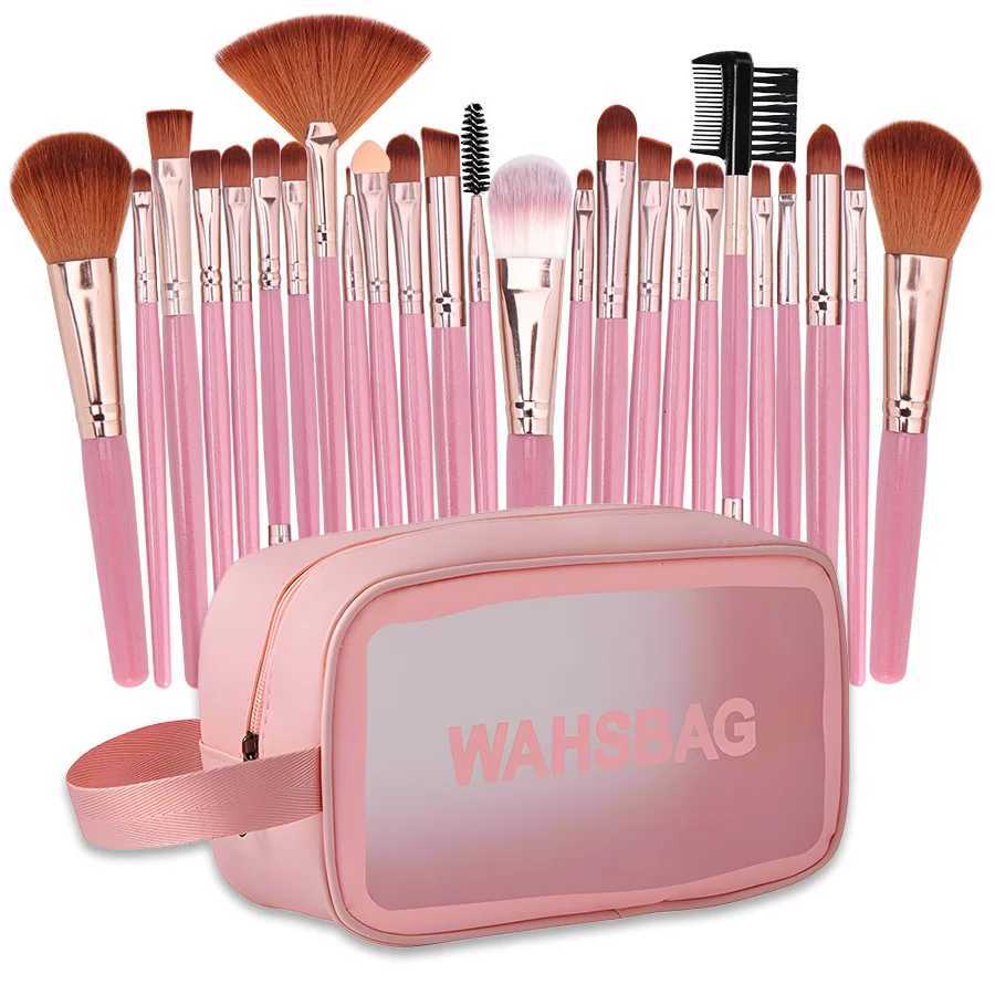 25-Piece Professional Makeup Brush Set with Portable Makeup Bag Full Face Tools for Beginners and ProfessionalsT251205