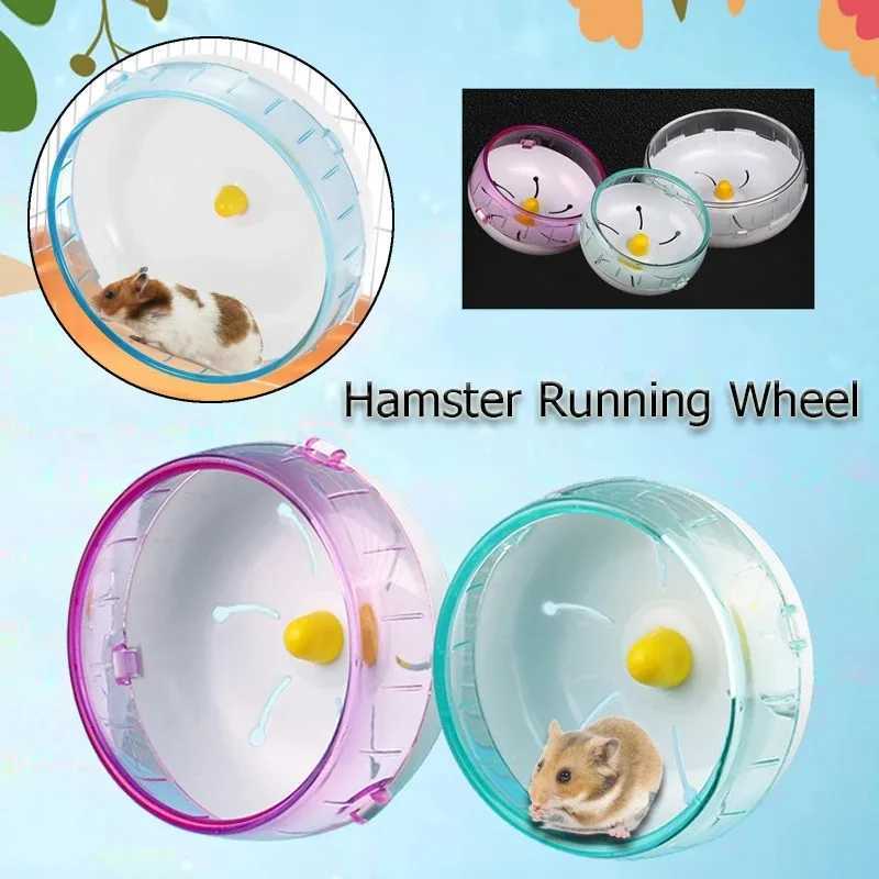 Hamster Running Disc Toy Sport Running Silent Small Pet Rotatory Jogging Wheel Small Pets Toys Pet Hamster Cage Supplies 3 Sizes M251205
