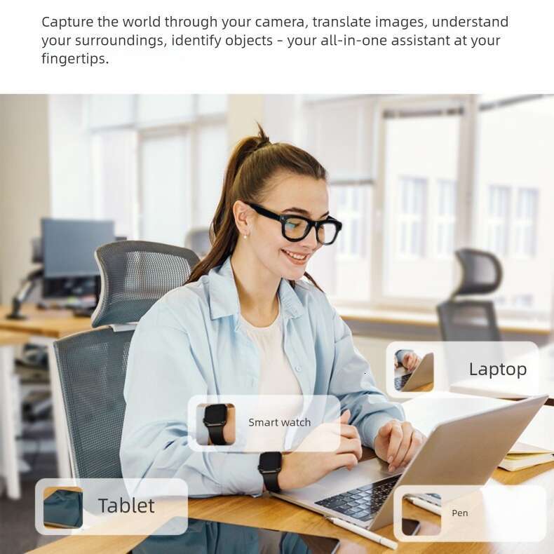 Famous Brand Million Pixel Smart M Pro Photo AI Translation Object Recognition Chatgpt Call Music Bluetooth Glasses