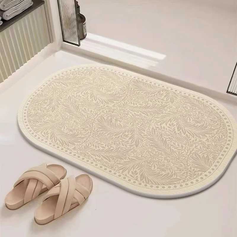 French diatom mud suction quick drying toilet floor mat toilet mat H251205