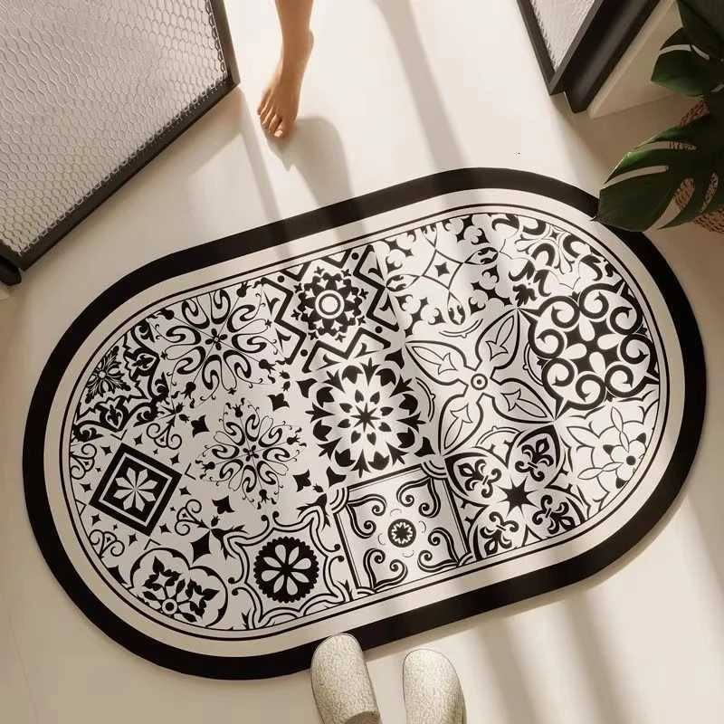 Vikama Silica Mud Luxury Pattern Soft Mat Suitable For Bathroom Floor Mats And Home Decorative Carpets In The Bathroom Area H251205