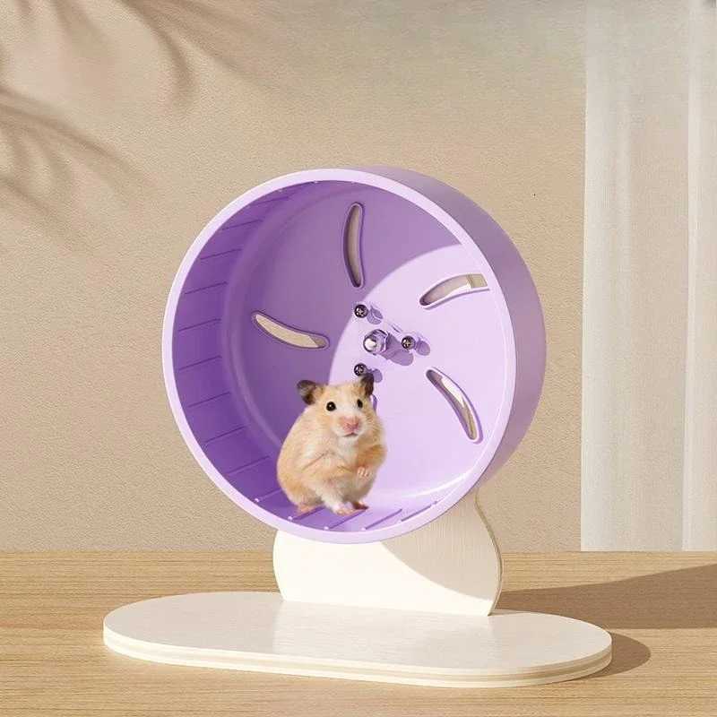Hamster Running Wheel Golden Bear Pet Exclusive Soothing Toy Silent Stand Roller Hamster Cage Running Wheel M251205