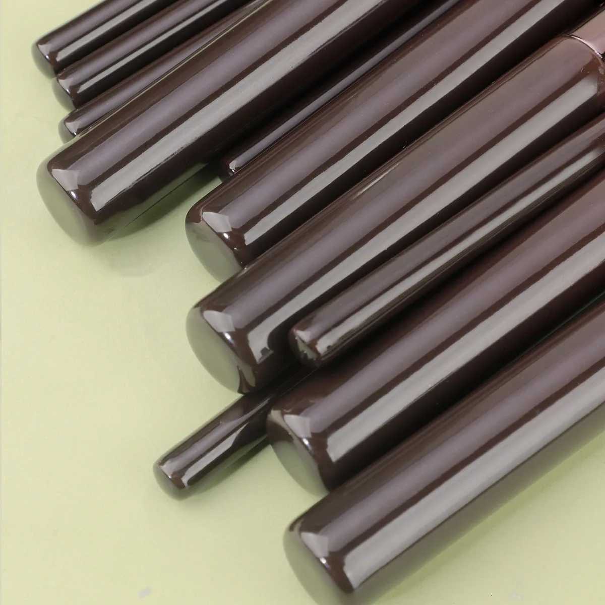 11pcs solid wood handle makeup brush set with Bag three color loose powder brush foundation brush eye shadow brushT251205
