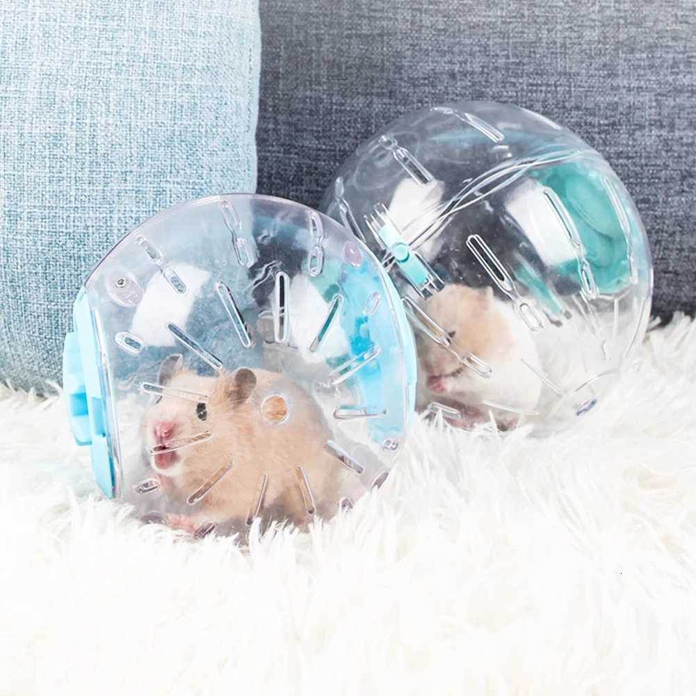 Mini Plastic Funny Hamster Running Toy Silent Rotatory Jogging Wheel Chinchilla Pet Gerbil Exercise Sport Ball for Small Animals M251205