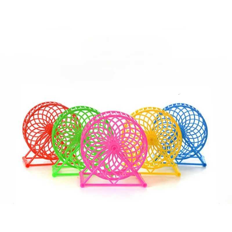 Funny Hamster Mouse Mice Small Exercise Toy Hamster Sports Run Spinner Sport Wheel Hamster Cage Toys Small Animals Pet Supplies M251205