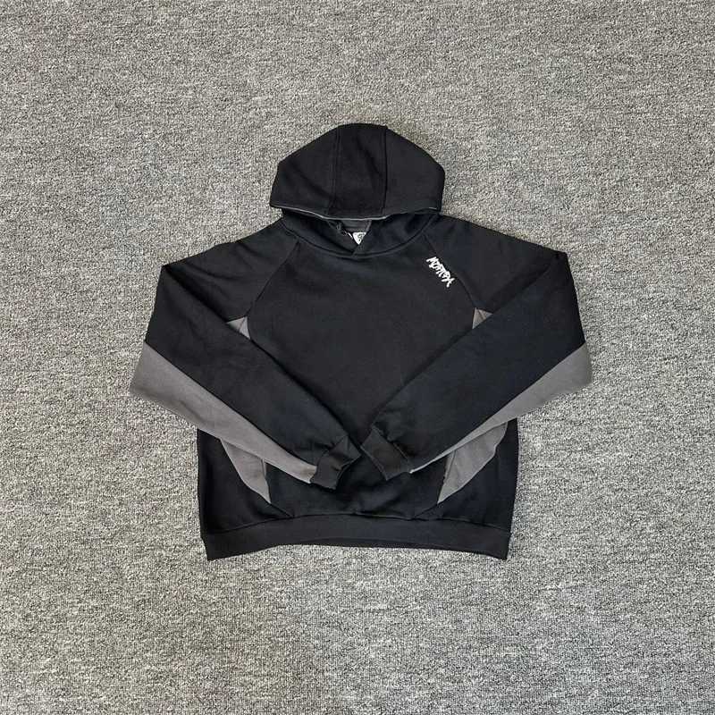 Mertra Black Hoodies Men Women Pure Cotton Casual Hooded Pullovers Embroidery Sweatshirts X251205