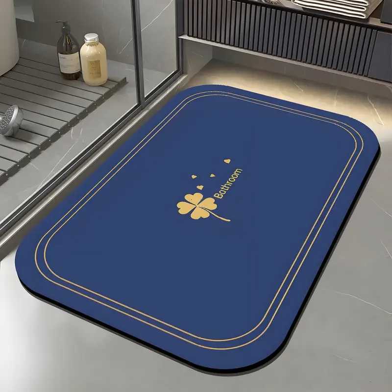 VIKAMA Super Absorbent Floor Mats Suitable For Bathroom Non-Slip Absorbent Floor Mats Diatom Mud Bath Mats Quick Drying Soft H251205