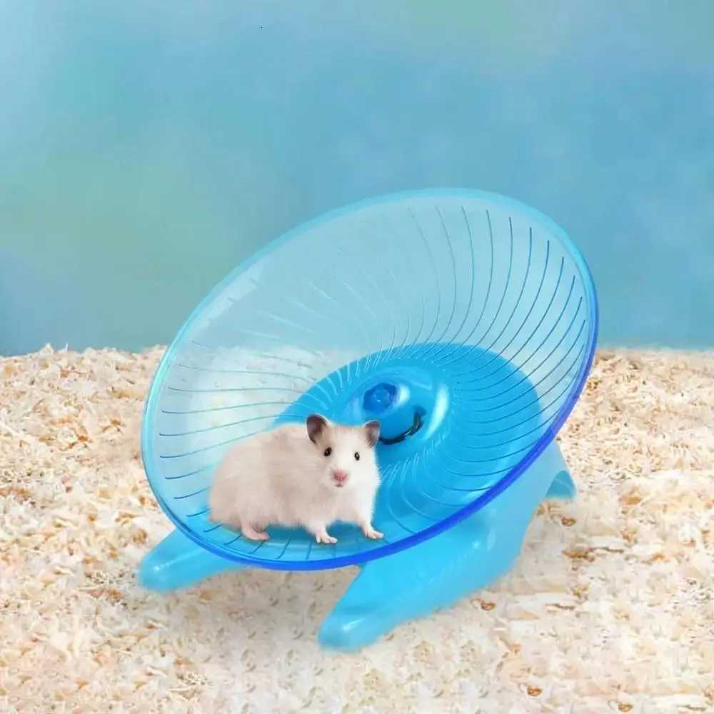 Transparent Pet Hamster Flying Saucer Anti-Slip Rat Toys Cage Hamster Running Wheels Indoor Exercise Toys Squirrel Wheel M251205