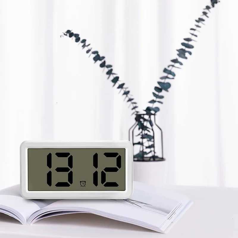 Battery Powered Digital Alarm Clock Time Date Display Snooze Table Clock 12/24H Wall-mounted LCD Clock With CR2032 Battery M251205 - view 5