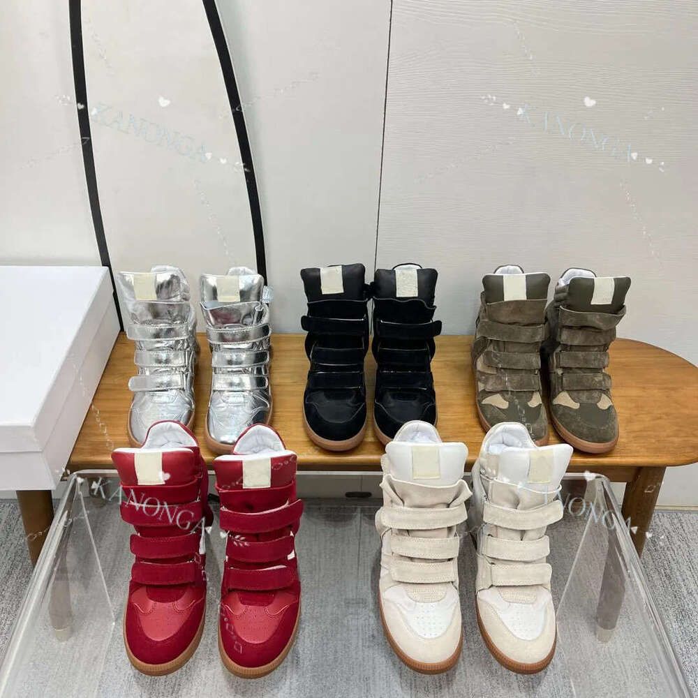 2026Designer Women Shoes Vintage Velcrot Suede Wedge Top Quality Spring And Fall Balskee Hook Loop Bekett Sneaker Size 35-42