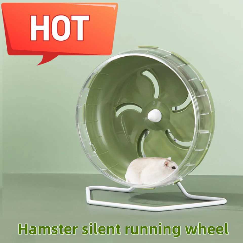 Hamster Sport Running Wheel Rat Small Rodent Mice Silent Jogging Hamster Gerbil Exercise Play Toys Brackets Accessories M251205