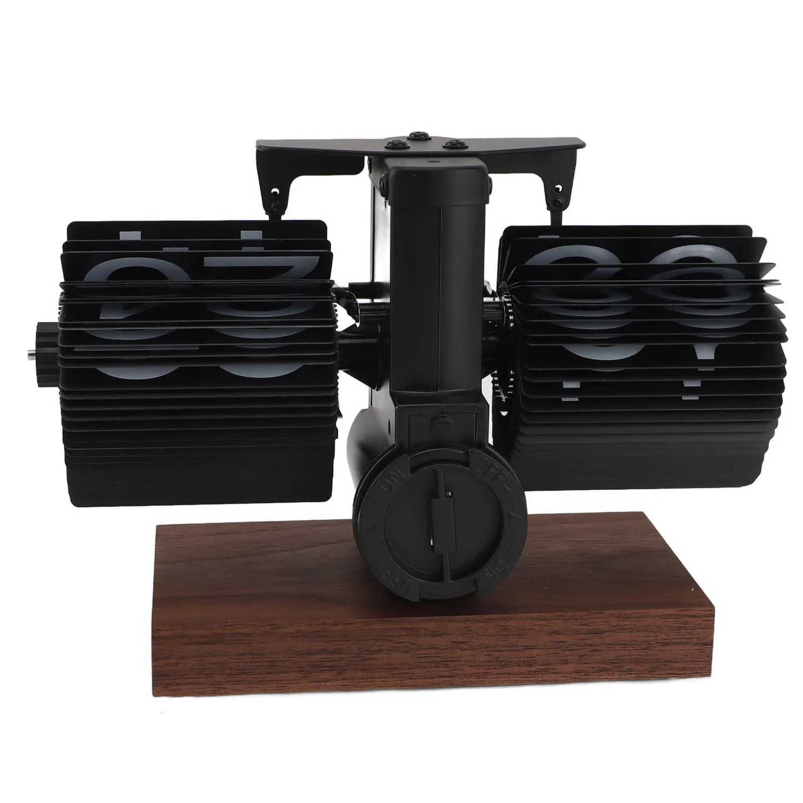 Auto Desk Clock Desk Clock Vintage Rotary Knob Adjustable Anti Slip Base Large Numbers 24 Hours for Living Room M251205 - view 7