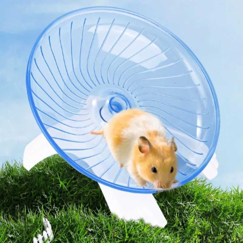 Silent Hamster Exercise Wheel - Ultra Quiet Spinning Flying Saucer Design for Mice Hedgehogs Safe Comfortable Small Pet M251205