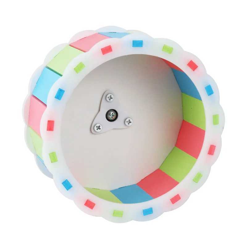 Hamster Bear Silent Running Wheel Cute Sunflower Color Runner Stand Toy 15/21cm M251205