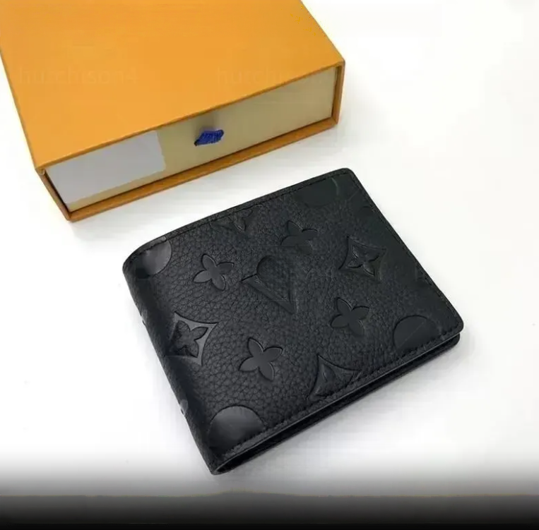 Paris Plaid Style Mens billfold Women Purse High-end Water ripple flowers Wallets 10A