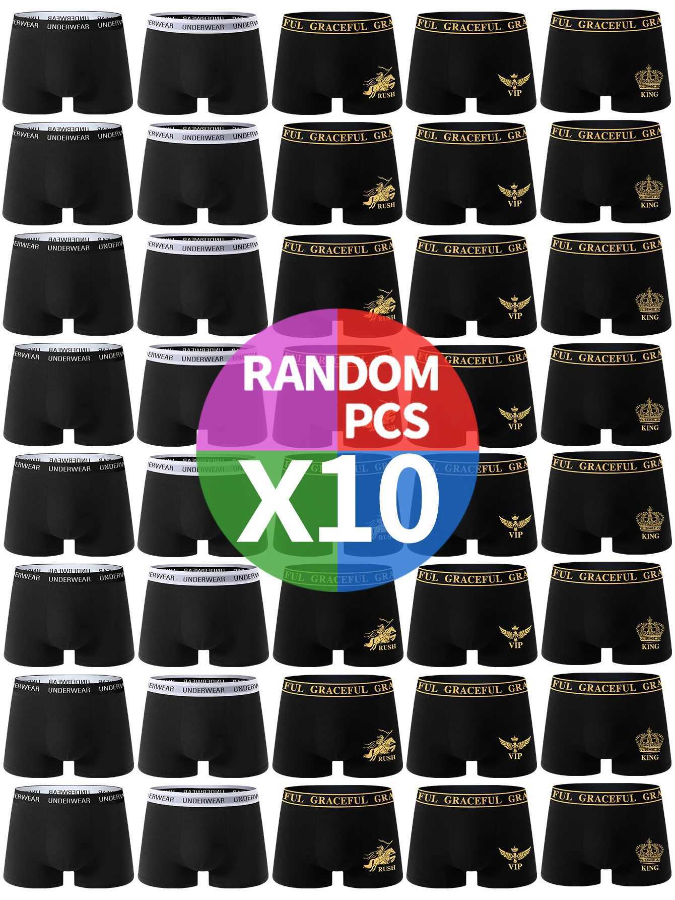 10-Pack Mens Underwear Healthy Comfortable Boxer Briefs Fashionable Trendy Mens Boxers Casual Sports Fitness Mens Panties X251205