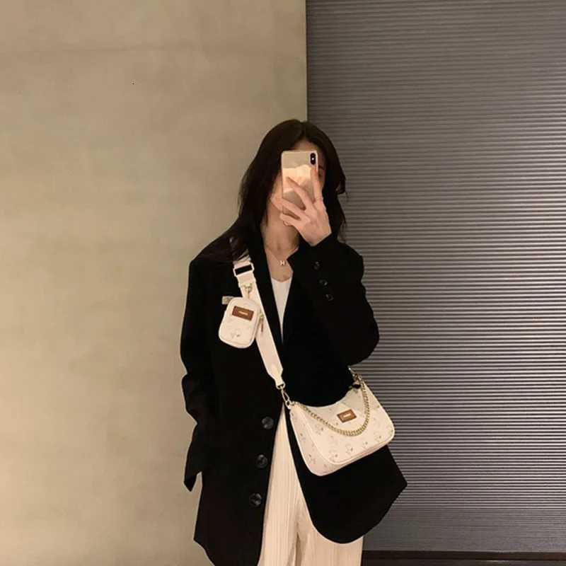 Womens High end 3-in-1 Shoulder Bag with Adjustable Wide Shoulder Strap Underarm Bag New Crossbody BagT251205