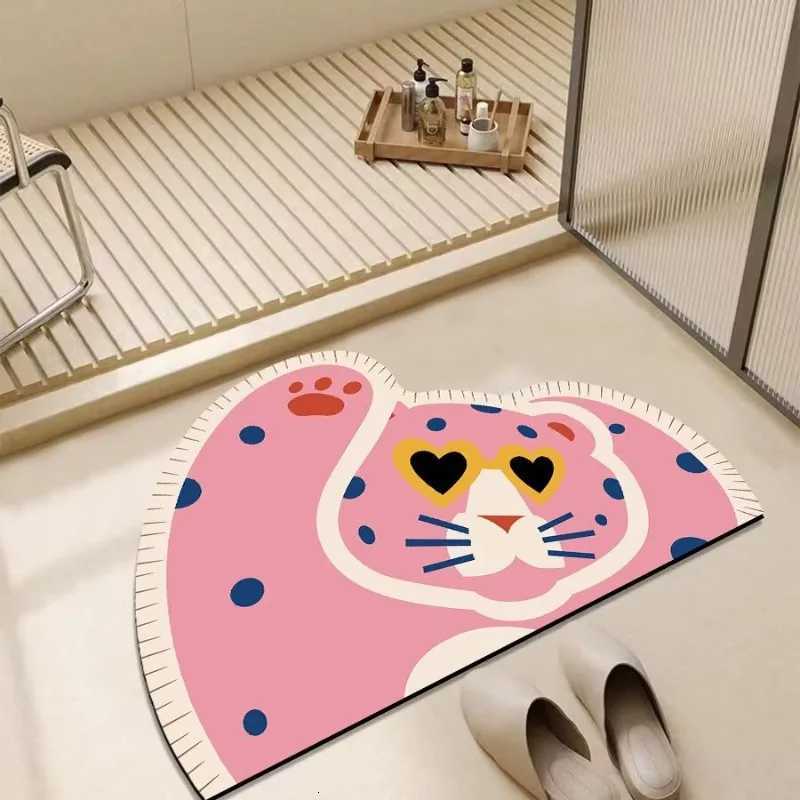Toilet floor mat bathroom door absorbent foot pad diatom mud simple thickened toilet non-slip simple soft mat H251205