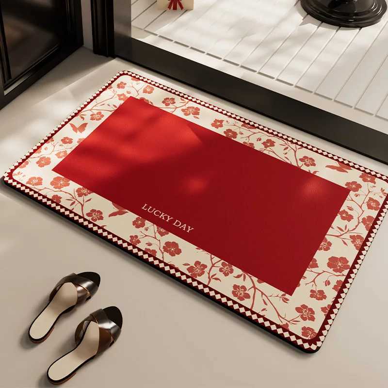 Bathroom absorbent diatom mud toilet non-slip doormat toilet floor mat toilet carpet H251205