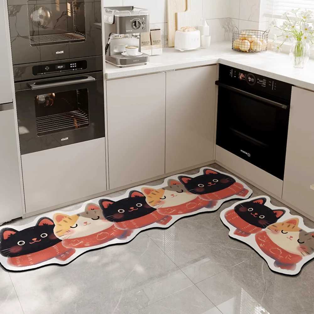 VIKAMA Kitchen Floor Mat and Bedroom Living Room Long Bedside Area Rug also Hallway Soft Washable Carpet with Anti Slip for Bath H251205