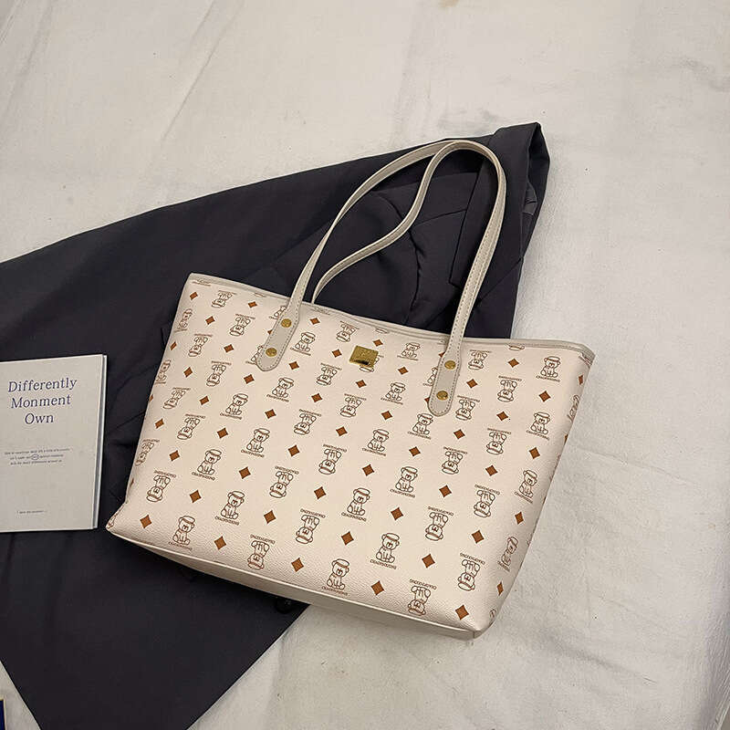 Casual Commuting Retro Large Capacity Women New Autumn Winter Versatile Shoulder for Going Out and Work Tote Bag