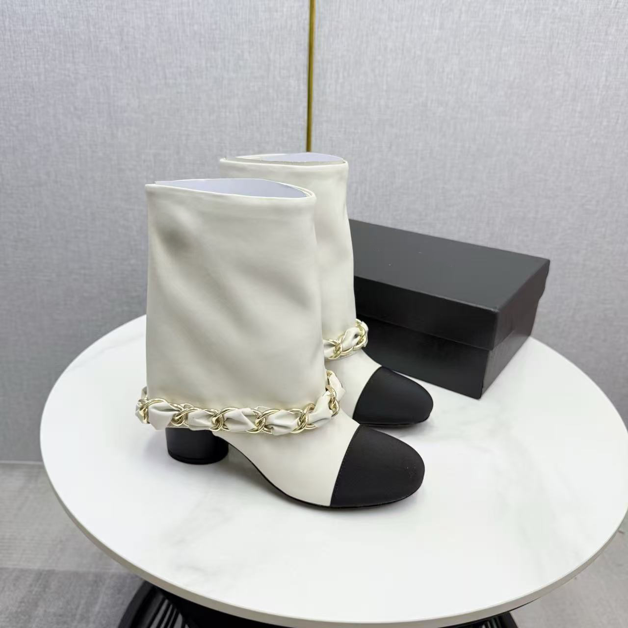 mid calf boots pearl heel boots womens winter boots designer boots soft leather knight boot fashion boots for women ankle boots knee high boots classic black top