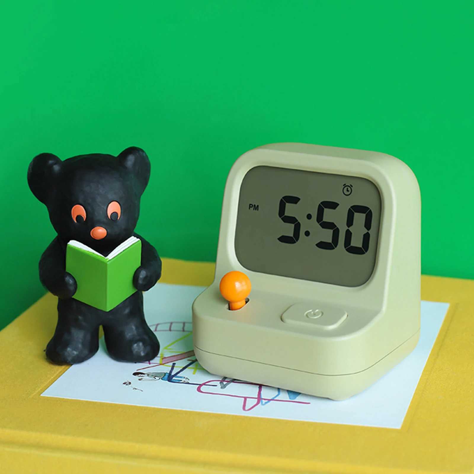 Alarm Clocks Snooze Digital Clock Novelty Silent Table Clock Cartoon Shaped Alarm Clocks Silent Non Ticking for Kids Desk Clock M251205 - view 3