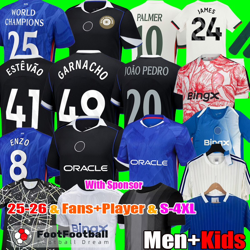 S-4XL 25 26 GARNACHO Estevao JOAO PEDRO ENZO PALMER NETO CAICEDO Soccer Jerseys FC jersey 2025 JAMES Chelseaa 2026 BADIASHILE MUDRYK Football Shirt Men Kids Kit tops