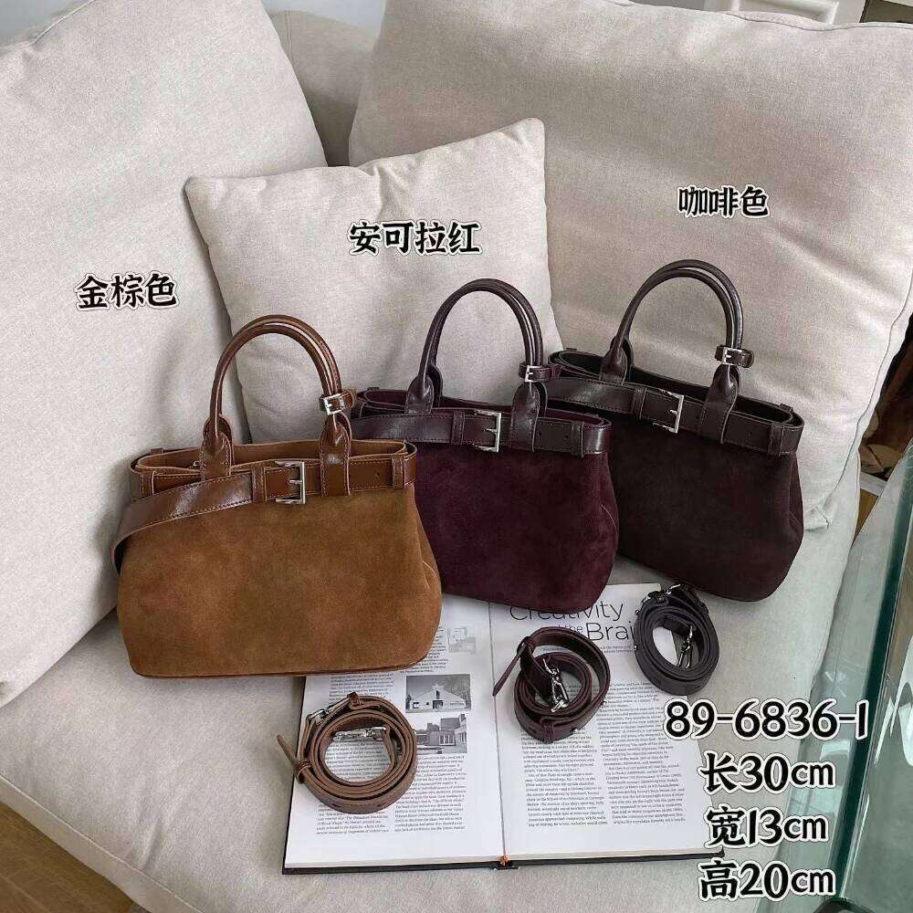 Luxury Bag Designer Shoulder Bags Totes Hobo New Collection Designer Matte Cow Leather Tote High End Cowskin Women Handbag Camel Coffee Color Female B