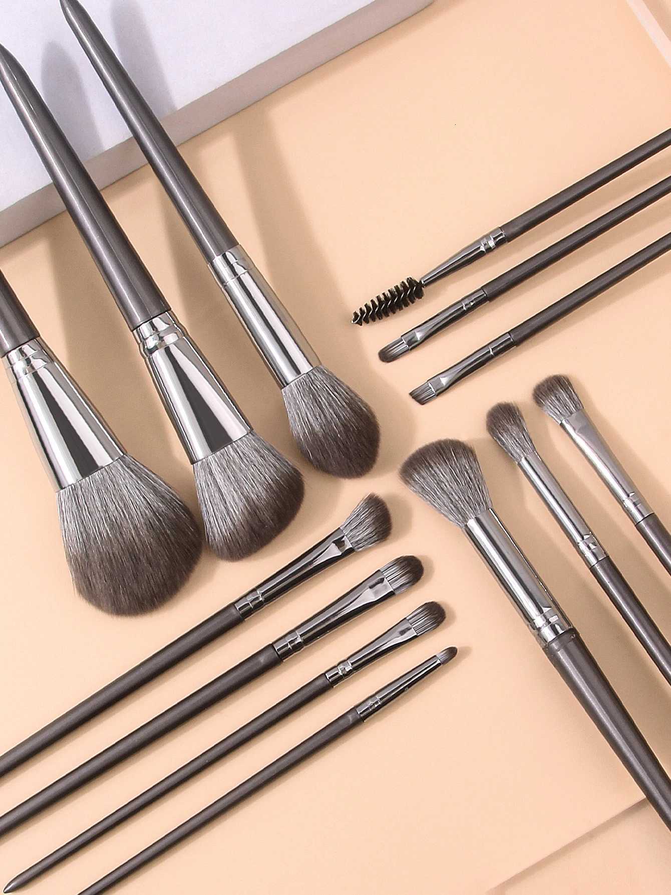 13pcs professional makeup brush set Loose powder blush brush eyeshadow brush eyelash brush lip brush complete makeup toolsT251205